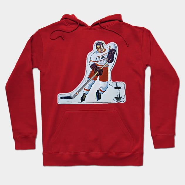 Coleco Table Hockey Players - Detroit Red Wings Hoodie by mafmove